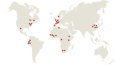 Nos activités et notre réseau dans le monde